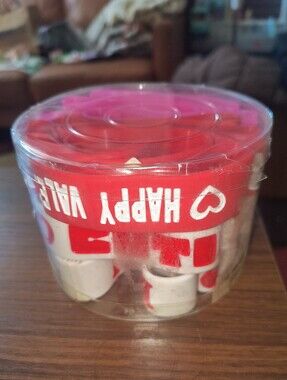 Assorted Pink Red White Valentine's Day Rubber Bracelets